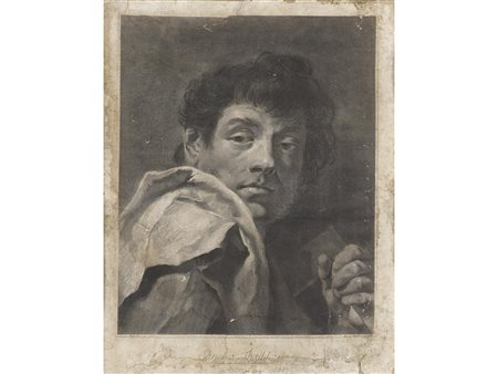 Marco Alvise Pitteri (1702-1786) San Taddeo Stampa su carta applicata su tela...