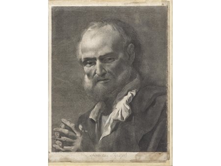 Marco Alvise Pitteri (1702-1786) San Giuseppe Stampa su carta 50x39 cm