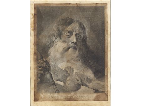 Marco Alvise Pitteri (1702-1786) Dio Padre Stampa su carta 50x39 cm Rotture