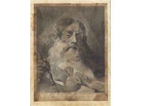 Marco Alvise Pitteri (1702-1786) Dio Padre Stampa su carta 50x39 cm Rotture