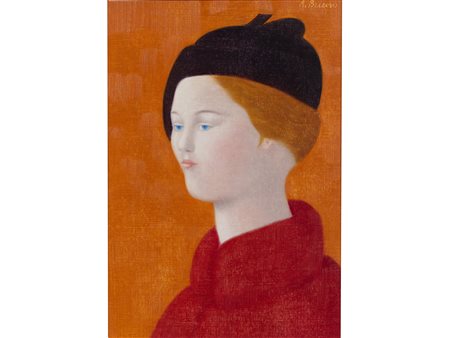 Antonio Bueno (Berlino1918–Fiesole 1984) La francesina Olio su masonite...