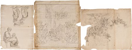 Lotto multiplo di tre disegni: