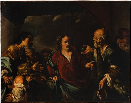 Scuola genovese del secolo XVII - Il tributo della moneta