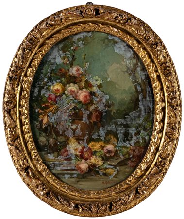 Nicola Arduino (Grugliasco, 1887 - Torino, 1972) - Natura morta con fiori