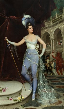 Ignace Spiridon (attivo tra il 1869 e il 1900) - The star of the Opera