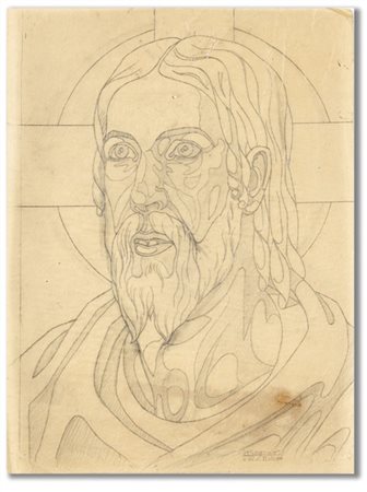 Cagnaccio di San Pietro "Studio per Cristo" inizio anni '30
matita su carta da l