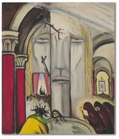 Alberto Martini "Il volto di Cristo" 1949
olio su tela
cm 70x60
Firmato in basso