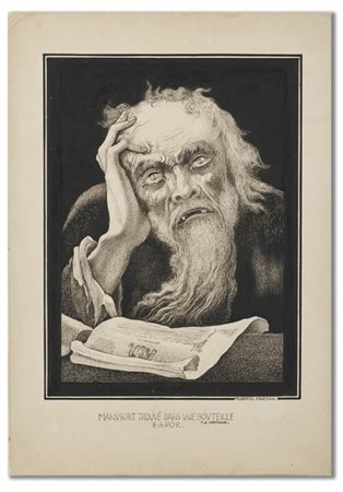 Alberto Martini "Il capitano - Manuscrit trouvé dans une bouteille - E.A. Poe" 1