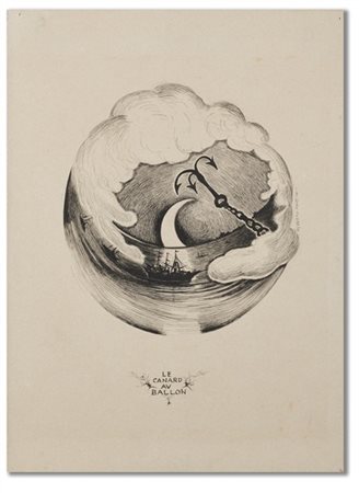 Alberto Martini "Le canard au ballon" 1909
china su cartoncino
cm 25x18
Firmato