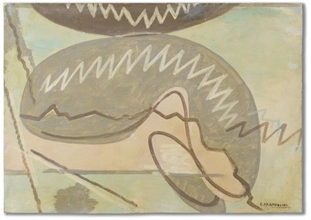 Enrico Prampolini "Narciso" 1945 circa
olio su tavola
cm 47x65
Firmato e datato