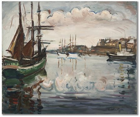 Emile Othon Friesz  "Senza titolo" 1935  olio su tela