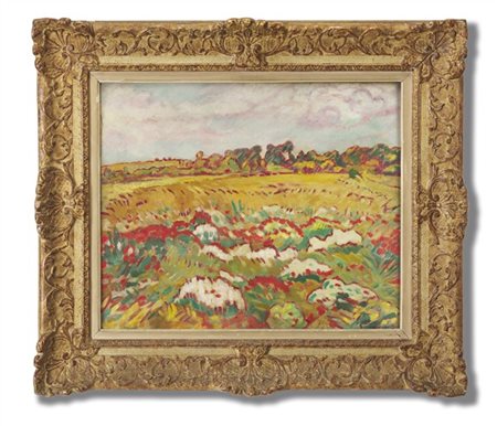 Louis Valtat "Le champ de coquelicots" 1918 circaolio su telacm 54x65Firmato