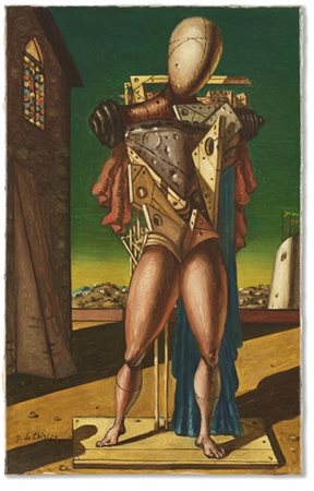Giorgio de Chirico  "Il trovatore" 1945  olio su tela