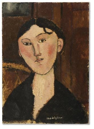 Amedeo Modigliani "Portrait de Beatrice Hastings" 1915 circaolio su cartonecm