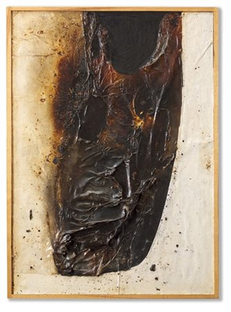 Alberto Burri "Combustione" 1964
plastica, acrilico, vinavil, carta, combustione