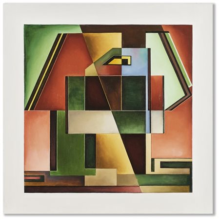 Mario Radice  "Composizione R.S. 58" 1958  olio su tela