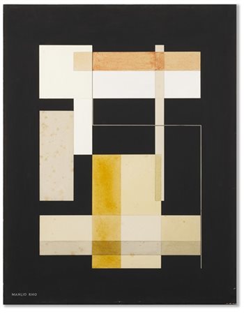 Manlio Rho "Composizione" 1936
tempera e china su cartone
cm 53,5x42
Firmato in