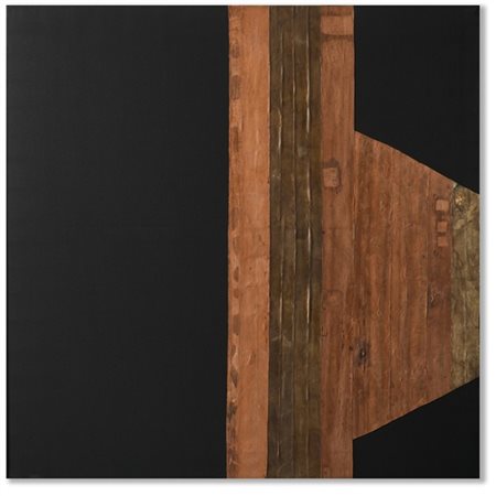 Carol Rama "Spazio anche più che tempo" 1970
camera d'aria su tela da capote
cm