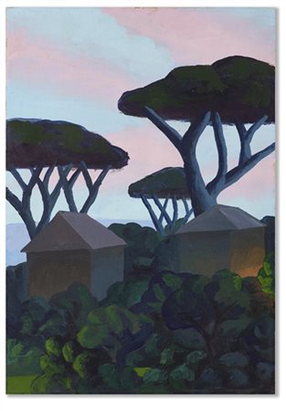 Salvo "Senza titolo" 1988
olio su carta intelata dall'artista
cm 40x28
Firmato,