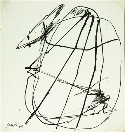Achille Perilli, Disegno per mutazioni C12, 1965