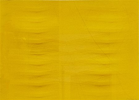 Agostino Bonalumi, Senza titolo (Giallo), 1984