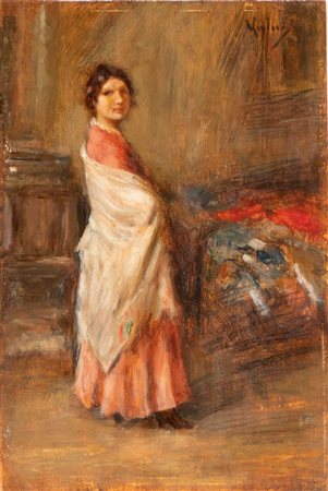 VINCENZO MIGLIARO
(Napoli 1858 - 1938)
, Figura femminile 