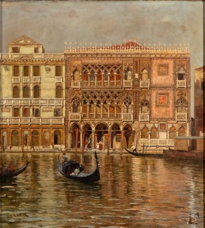 GIUSEPPE DE SANCTIS
(Napoli 1858 - 1924)
, Ca' d'oro a Venezia 