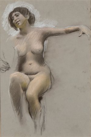 ADOLF HIREMY-HIRSCHL
(Temesvàr 1860 - Roma 1933)
, Nudo femminile 