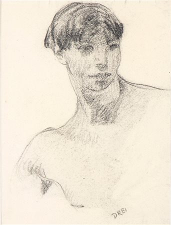 ERCOLE DREI
(Faenza 1886 - Roma 1973)
, Ritratto di giovane uomo 