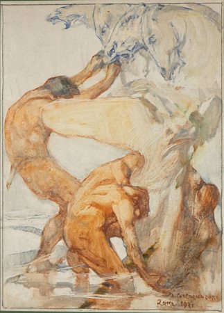 ANTONINO CALCAGNADORO
(Rieti 1876 - Roma 1935)
, Senza titolo 1921