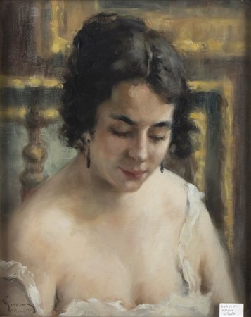 VITTORIO  GUSSONI
(MILANO  1893 - SANREMO 1968)
, Ritratto di donna   1923