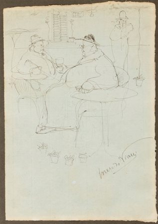 LORENZO VIANI
(Viareggio 1882 - Roma 1936)
, A cena Anni '30