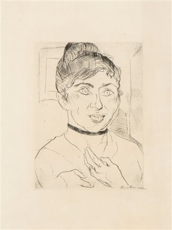 MAX BECKMANN
(Lipsia 1884 - New York 1950)
, Ritratto di Käthe Carl 1916