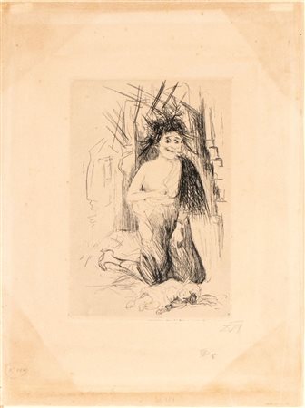 OTTO DIX
(Untermhaus 1891 - Singen 1969)
, La Folle di Sainte-Marie-à-Py 