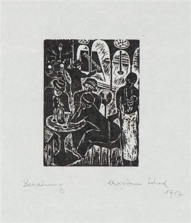 CHRISTIAN SCHAD
(Miesbach 1894 - Keilberg 1982)
, Deliberazione 1917