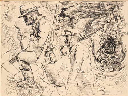 GEORGE GROSZ
(Berlino 1893 - 1959)
, Guerra civile spagnola 