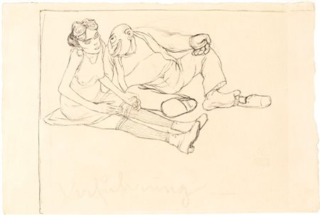 JULES PASCIN
(Vidin 1885 - Parigi 1930)
, Verfuhrung 1905 ca.