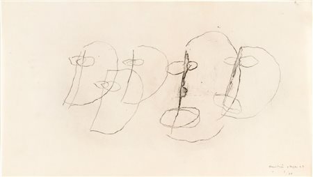 JEAN FAUTRIER
(Parigi 1898 - Châtenay-Malabry 1964)
, Otages III 1943