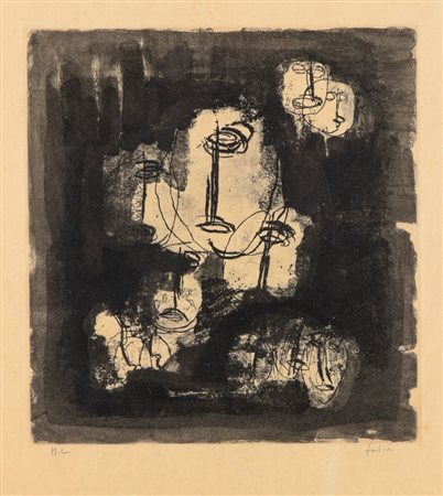 JEAN FAUTRIER
(Parigi 1898 - Châtenay-Malabry 1964)
, Studi per "Les Otages" 