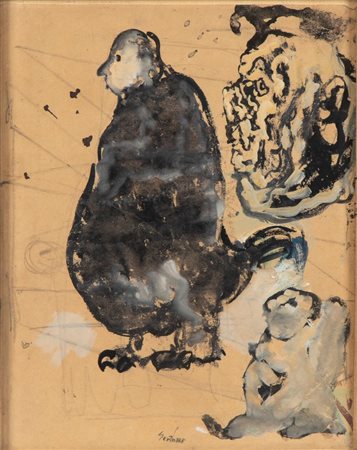 MARIO SIRONI
(Sassari 1885 - Milano 1961)
, Scena satirica 