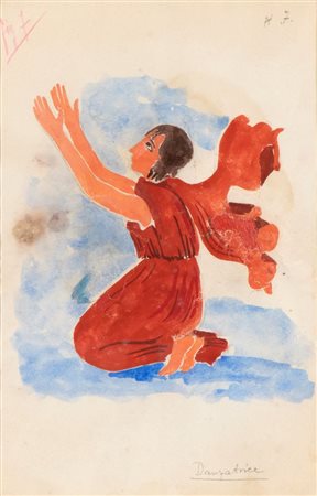 FELICE CASORATI
(Novara 1883 - Torino 1963)
, Danzatrice Anni '40 ca.