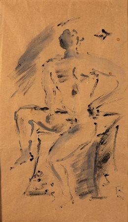 FILIPPO DE PISIS
(Ferrara 1896 - Brugherio 1956)
, Nudo maschile  