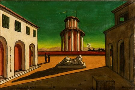 GIORGIO DE CHIRICO(Volo 1888 - Roma 1978), Piazza d'Italia 