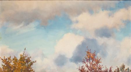 ELICA BALLA
(Roma 1914 - 1993)
, Studio di nuvole con alberi 