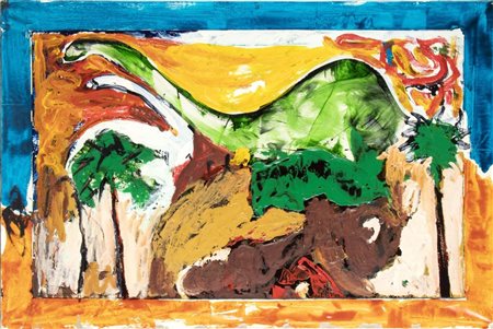 MARIO SCHIFANO(Homs 1934 - Roma 1998), Senza titolo 1993