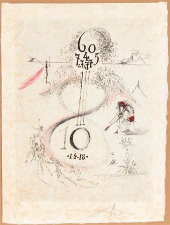 SALVADOR DALÍ
(Figueres 1904 - 1989)
, Apollinaire "The 1914-1918 War" 
