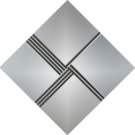 GETULIO ALVIANI
(Udine 1939 - Milano 2018)
, Superficie a Testura Vibratile. Rotazione 1.2.3.4. 1972