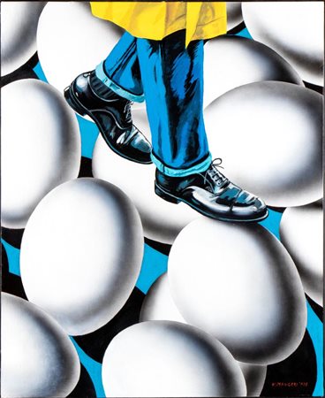 VINCENZO MAUGERI
(Catania 1961)
, Camminare sulle uova 2025