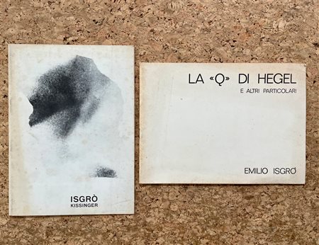 EMILIO ISGRÒ - Lotto unico di 2 cataloghi