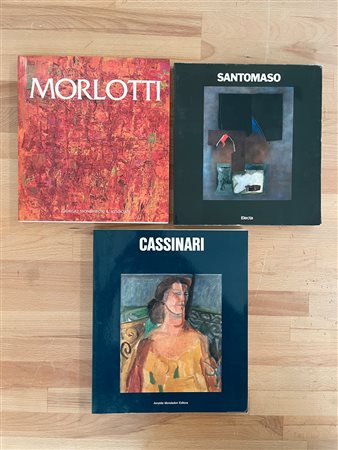ENNIO MORLOTTI, BRUNO CASSINARI E GIUSEPPE SANTOMASO - Lotto unico di 3 cataloghi